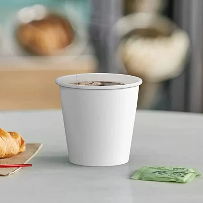*WHOLESALE*  8 oz. - Disposable - White - Hot/Cold Poly Papers Cups | 1000 ct.