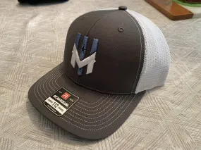 Wind Chill Trucker Hat 3D Logo - Charcoal/White