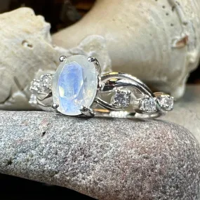 Winter Dawn Moonstone Ring