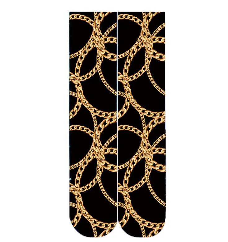 Women's Fashion Funny Crazy Food 3D Print Novelty Cute Casual Crew Tube Socks