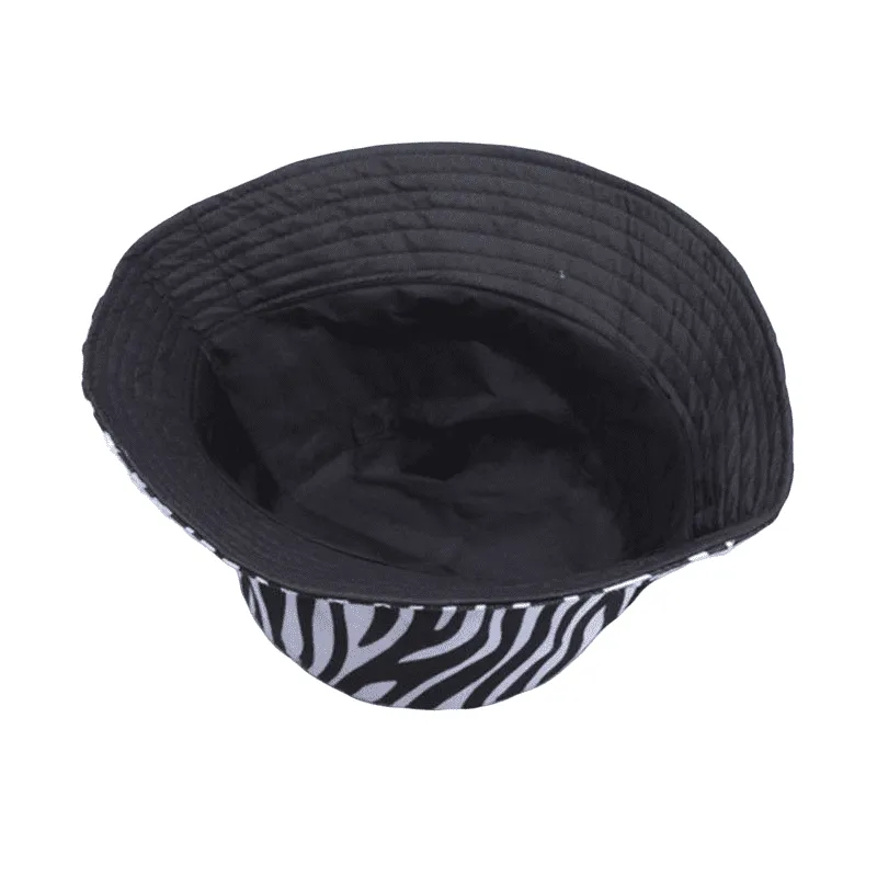 Zebra Striped Bucket Hat